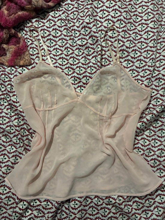 H&M Tops - Sheer Blush Pink Tank Top